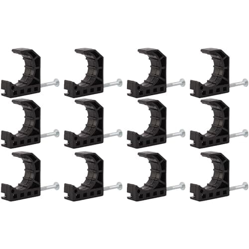 SharkBite 3/4 Inch Single Nail Half Clamp, J Hooks, Pack of 12, PEX Pipe, CTS, 23221