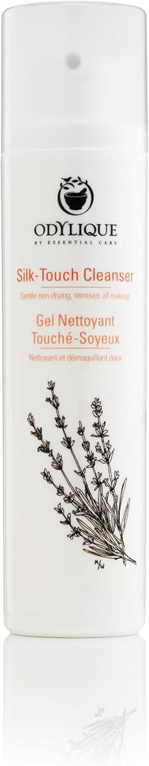 Odylique Silk Touch Cleanser Organic Cleanser for Mature Skin With Purifying Lavender Hydrating Plant Oils Facial Cleanser for Mature Dry Skin 95g