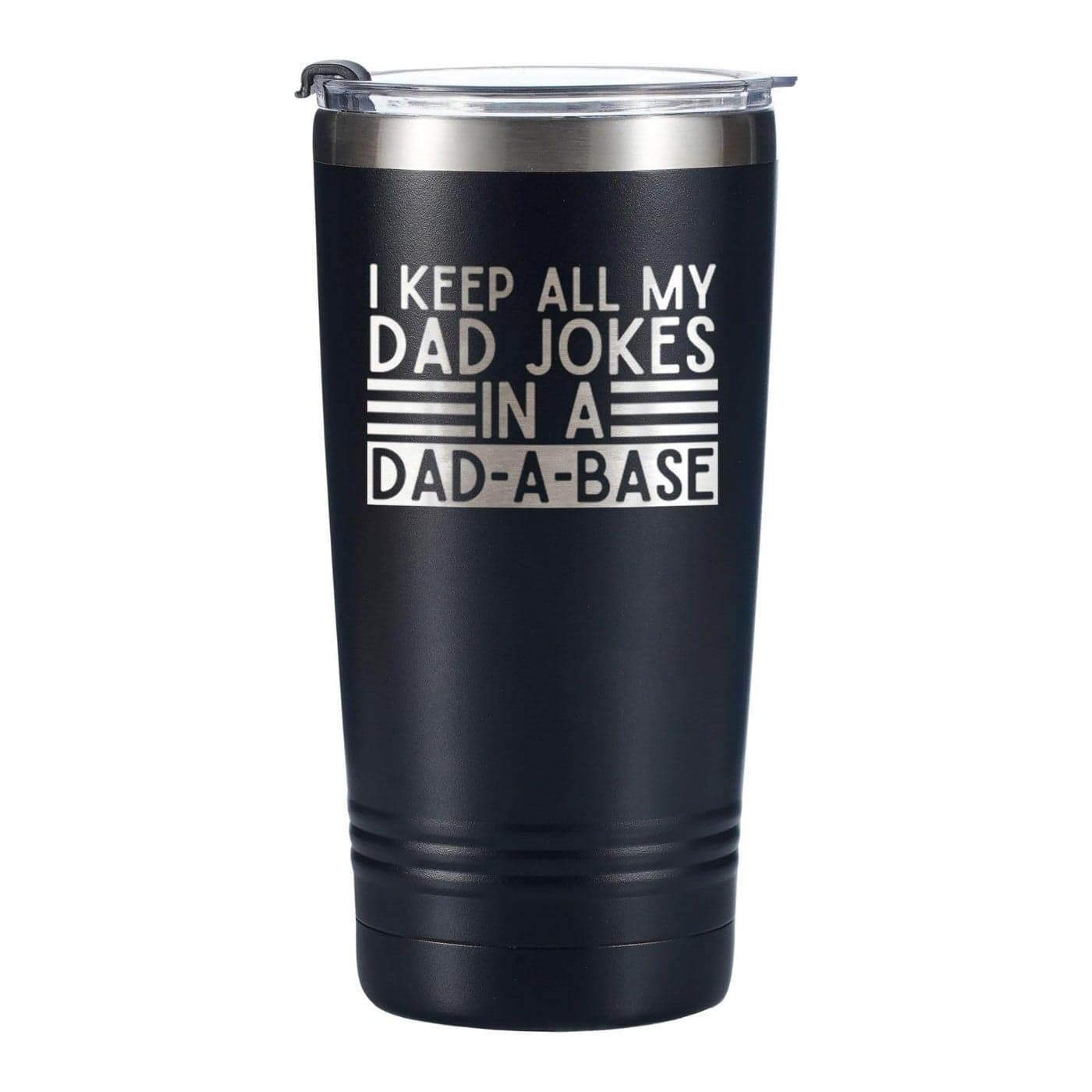 Onebttl Dad Joke Tumbler Gifts Coffee Mug Dadabase Database Funny Gifts for Fathers Day Birthday Christmas from Daughter Son Wife Stainless Steel Travel Mug 20oz