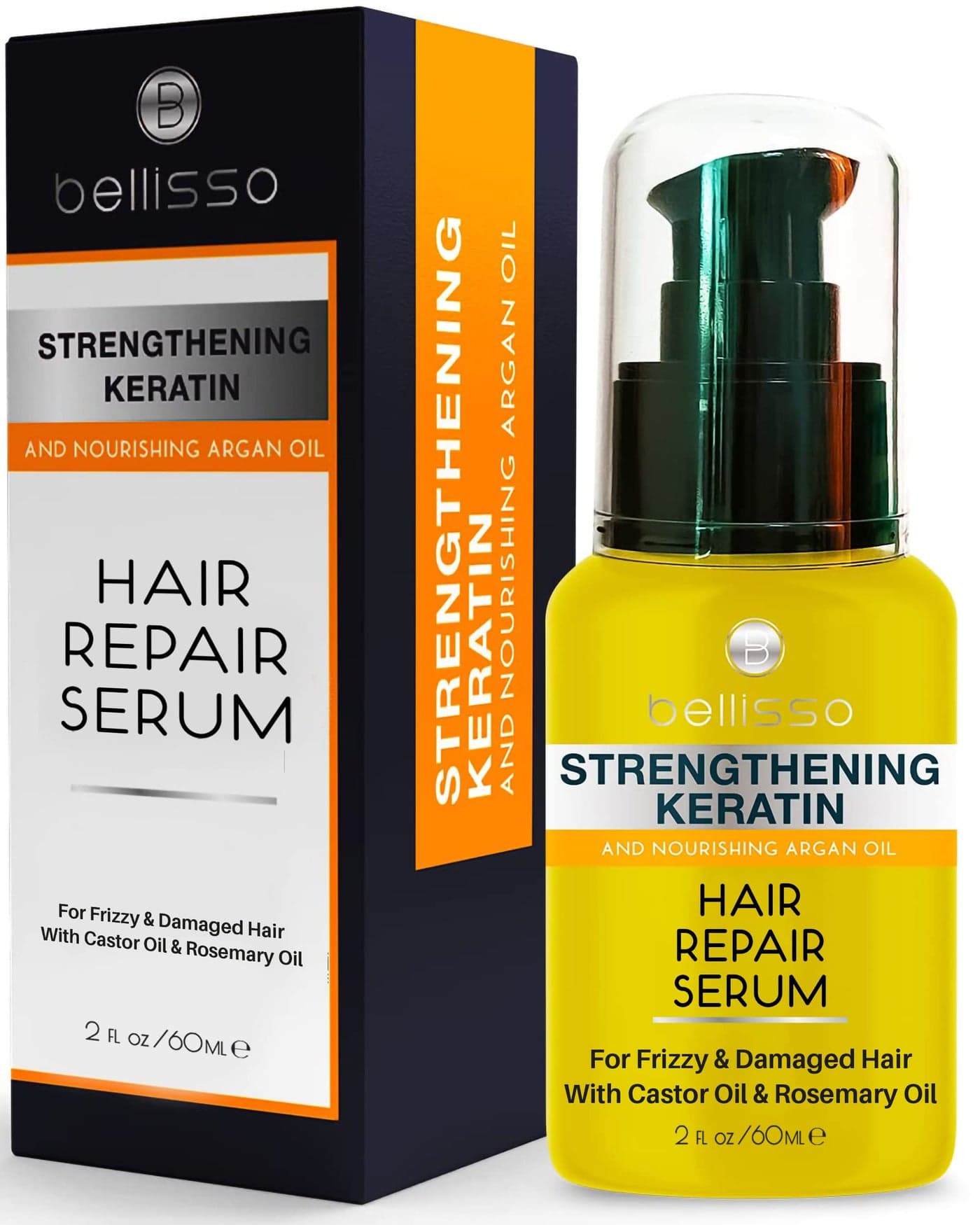 Keratin Hair Serum Heat Protection Treatment and Anti Frizz Control Protectant Oil and Straightener for Frizzy and Damaged Split Ends Smoothing Products for Shine Advanced Care for Women