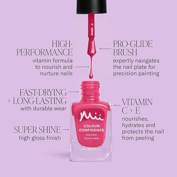 Mii Cosmetics Gloss Glam Lip Gloss and Nail Polish Duo Gift Set Beauty Kit Hydrating Lipgloss and LongLasting Nail Polish Perfect Makeup Gift Set for Women Minx Sweet Guava