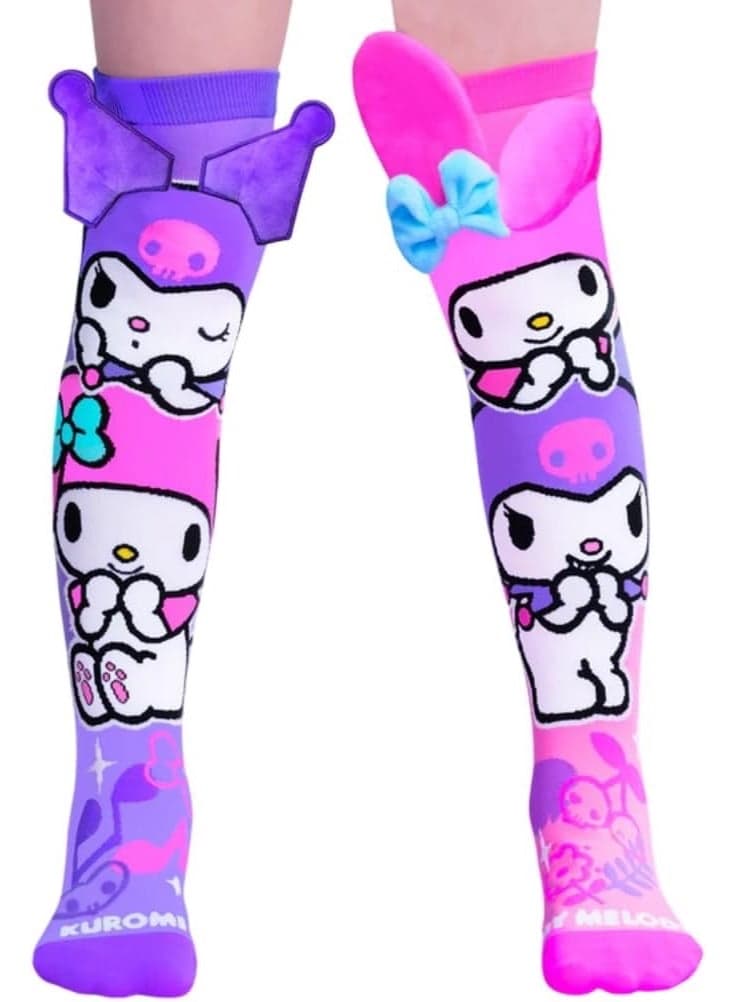 Madmia Kids & Adults Sanrio Series Kuromi & My Melody Socks