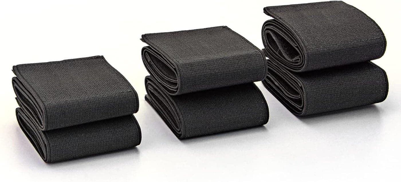 Elastic Bandage Straps Belt for Beauty Machine Pads Wraps Fabric Bandages Spare Parts Band for Lipo Machine Pads 6 bands 3 Sizes Elitzia ET2021P