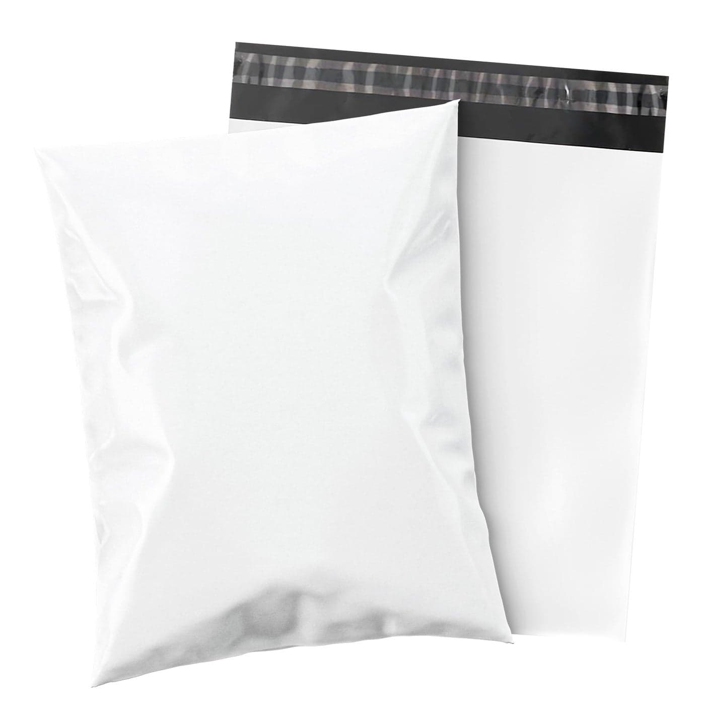 Shop4Mailers 10 x 13 Glossy White Plastic Self Seal Poly Mailer Flat Bags Waterproof Shipping Envelope 217 Mil for Apparel Clothes Shirts Books Permanent Adhesive Seal 100 Pack