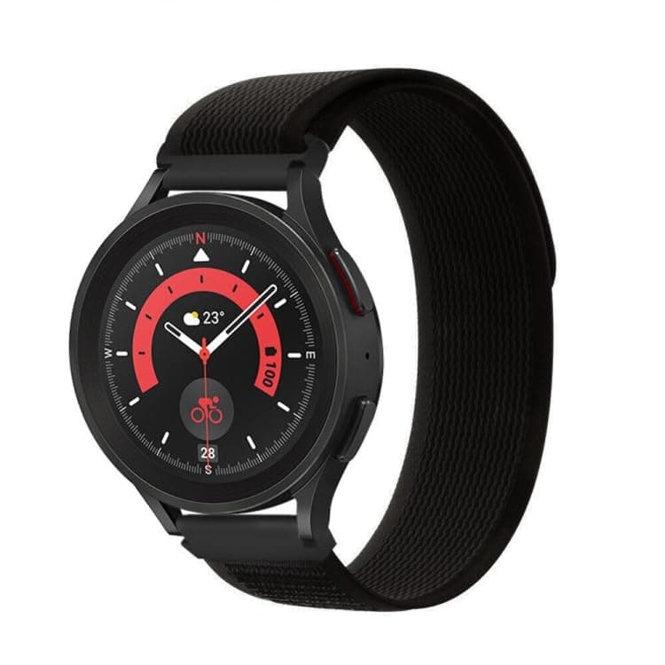 EDNITA 20mm SmartWatch Strap Nylon Trail Loop For Amazfit Bip/Lite/GTS/Mini/GTR 42mm-Black-Pack Of 1