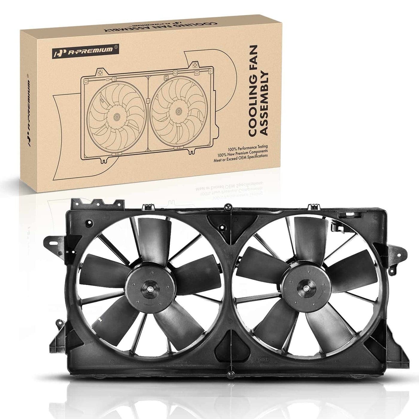 APremium Engine Radiator Cooling Fan Assembly Compatible with Ford Lincoln Models F150 F150 20102014 Expedition 2010201320152017 Navigator 20102017 Replace AL3Z8C607A BL3Z8C607B