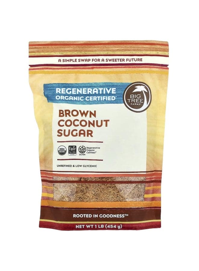Big Tree Farms, Organic Brown Coconut Sugar, 1 lb (454 g)