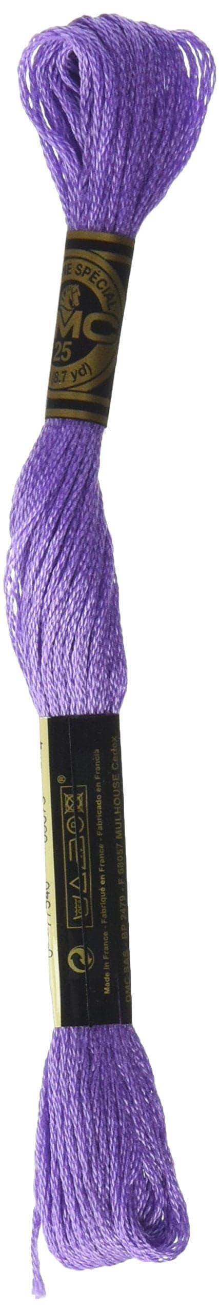 DMC 117-209 Six Strand Embroidery Cotton Floss, Dark Lavender, 8.7-Yard