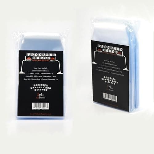 3pks ProGuard Cards BGS Graded Card Sleeves for BGS & SGC Slabs & More