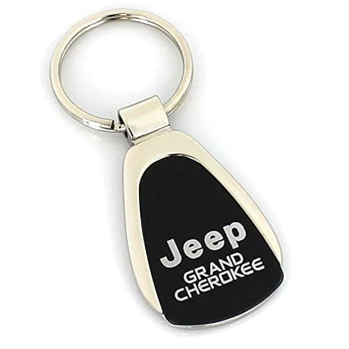 AuTomotive Gold INC Jeep Grand Cherokee Black Tear Drop Key Chain