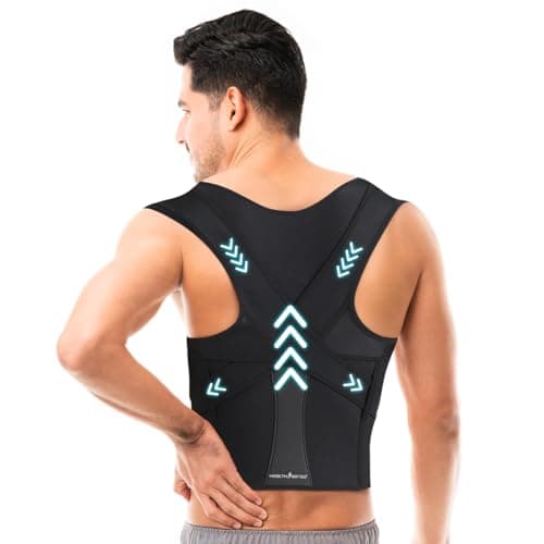 HealthSense Posture Corrector For Men | Back Pain Relief Products with Premium Back Support Belt | Exclsuive Double Y Structure PC-860 (Large)