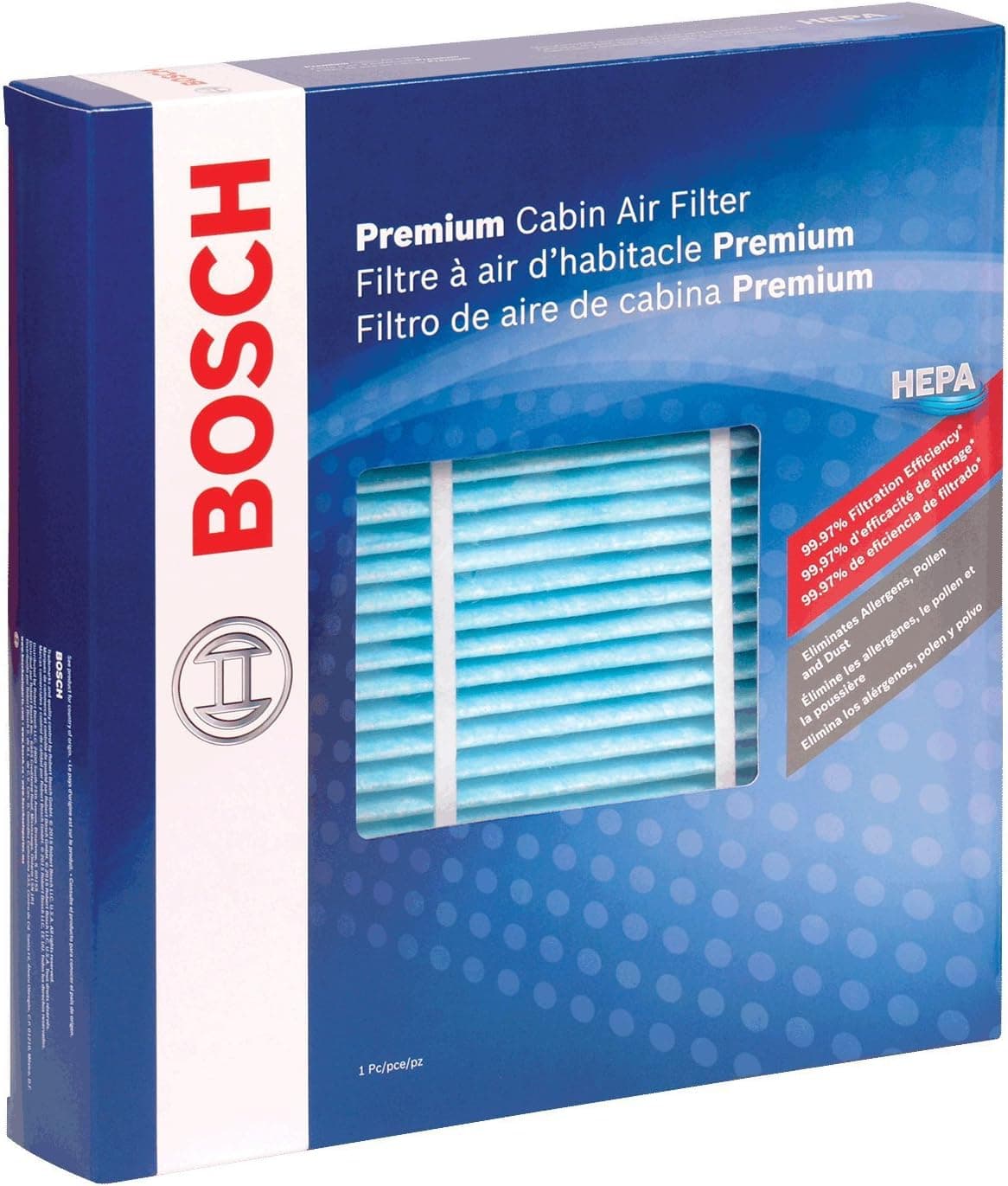 BOSCH 6009C HEPA Cabin Air Filter for Jeep Wrangler (2011-2018 JK)