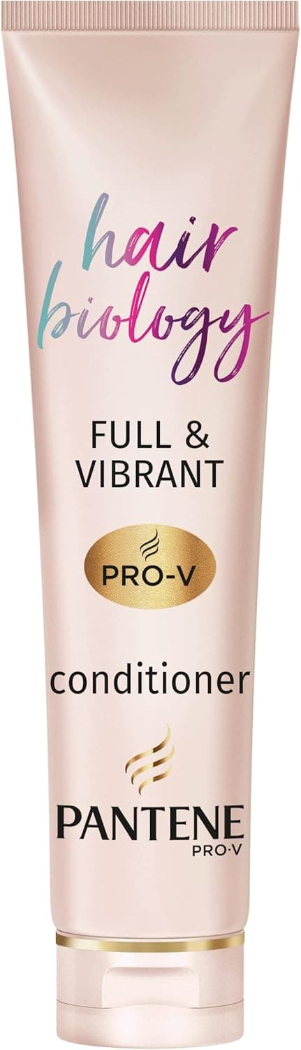Pantene Hair Biology Full and Vibrant Volumising And Repairing Hair Conditioner For Fine Thinning Dull Coloured Hair With Lotus Flower Omega 9 160 ml