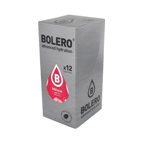 Bolero- Sugar Free Drink Mix Packets Hibiscus Fruit Flavors | Powdered Flavored Water Packets | 12 Large Sachet On The Go Packets