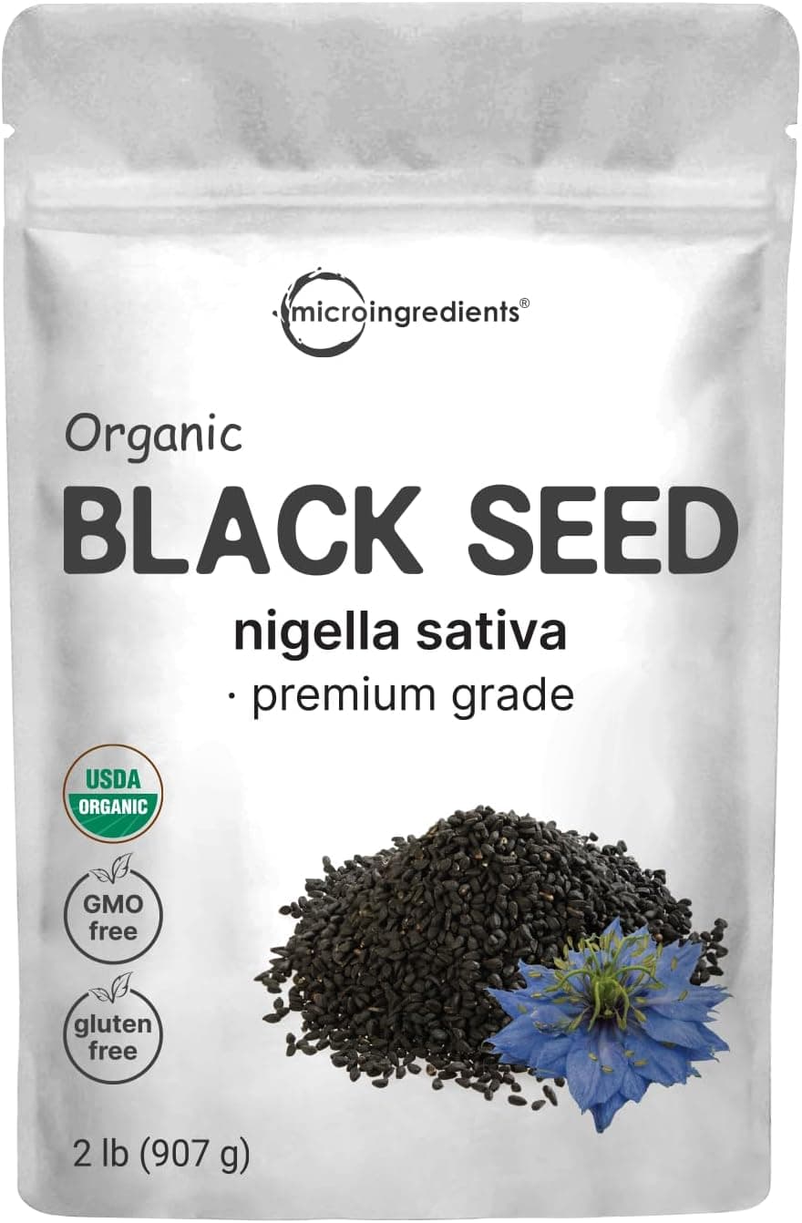 Organic Black Cumin Seed (Nigella Sativa) - 2 lbs Premium Grade Whole Black Seed from Egypt
