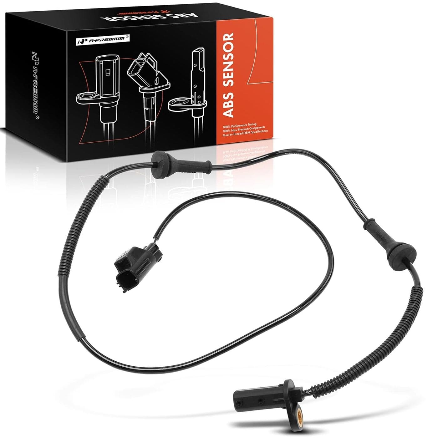 A-Premium Front Right ABS Wheel Speed Sensor for Volvo XC90 (2003-2014)