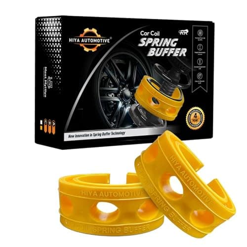Hiya Automotive Car Coil Spring Buffer Used For MARUTI Swift REAR- 2PCs Heavy Duty Material Yellow Kit Increasing Car Hight, Suspension Accessories | Car Buffer