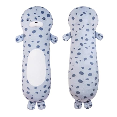 Tianmihou 36 inch Giant Ocean Seal Stuffed Animals Body Pillow Large Chubby Seals Blob Plush Toy Plushy Long Gift for Kids Boys Girl Birthday Easter