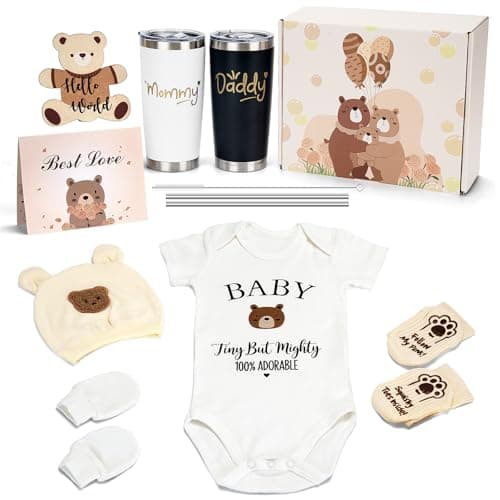 13pcs Baby Shower Gift for New Parents New Mom Care Package New Mom Gifts for Women Baby Welcome Box Pregnancy Gifts for Expecting Mom Gender Reveal Gift First Time Moms Gift Box