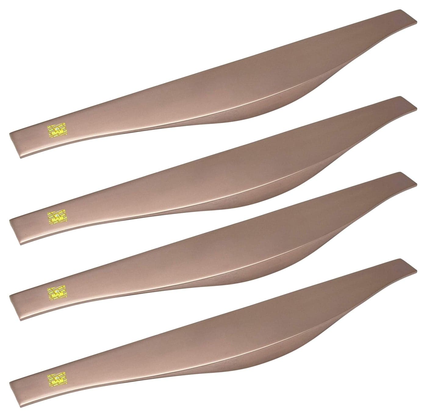 RAB Aluminum Handle for Kitchen and Office Drawer/Cabinet/Door/Wardrobe Profile Handle Pack of 4 (Code:- Hand F 125, Finish:- Rose Gold, Size:- 6")