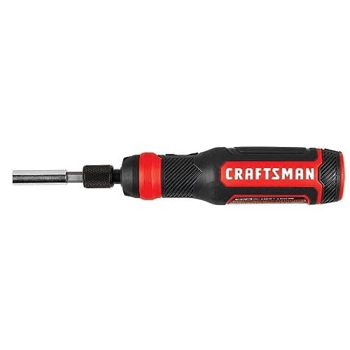 CRAFTSMAN 4V Electric Screwdriver Set, 300 RPM, Micro-USB Charging Port, 3-Stage Battery Charge Indicator (CMHT66718B20)