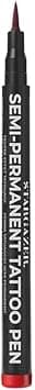 Stargazer SemiPermanent Vegan Tattoo Pen 2 Up To 24 Hour Strong Brown Colour For Skin Art With A Fine Line Nib