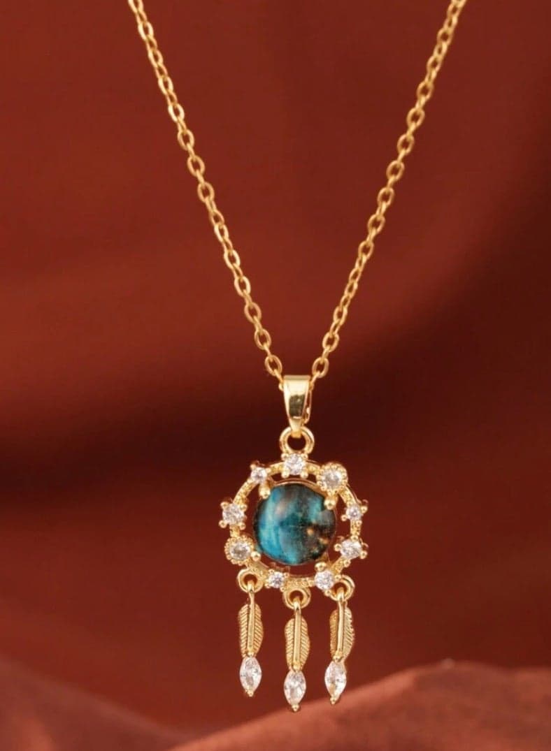Women's Stainless Steel Gold Plated Necklace Very Elegant