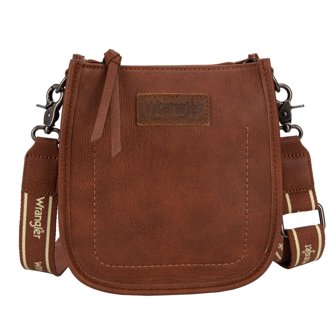Wrangler Small Crossbody Bags for Women Trendy Designer Mini Purses Shoulder Handbag Hobo with Adjustable Strap,WG119-077BR