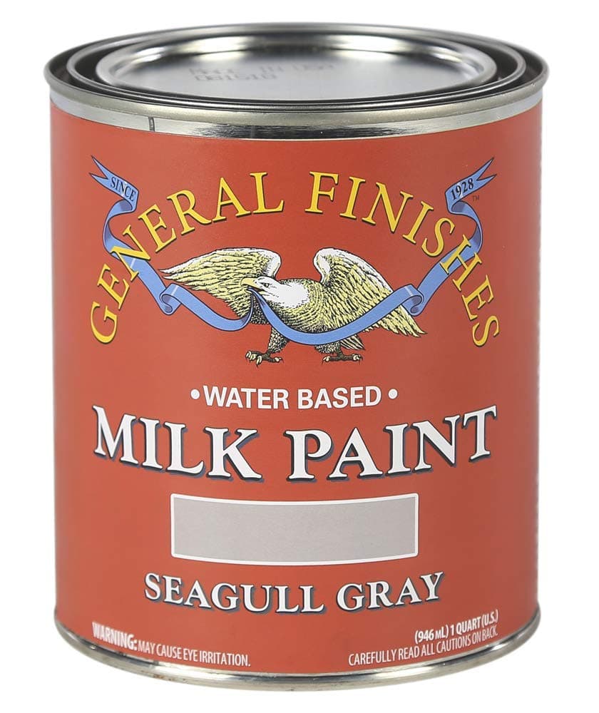 General Finishes Water Based Milk Paint, 1 Quart, Seagull Gray
