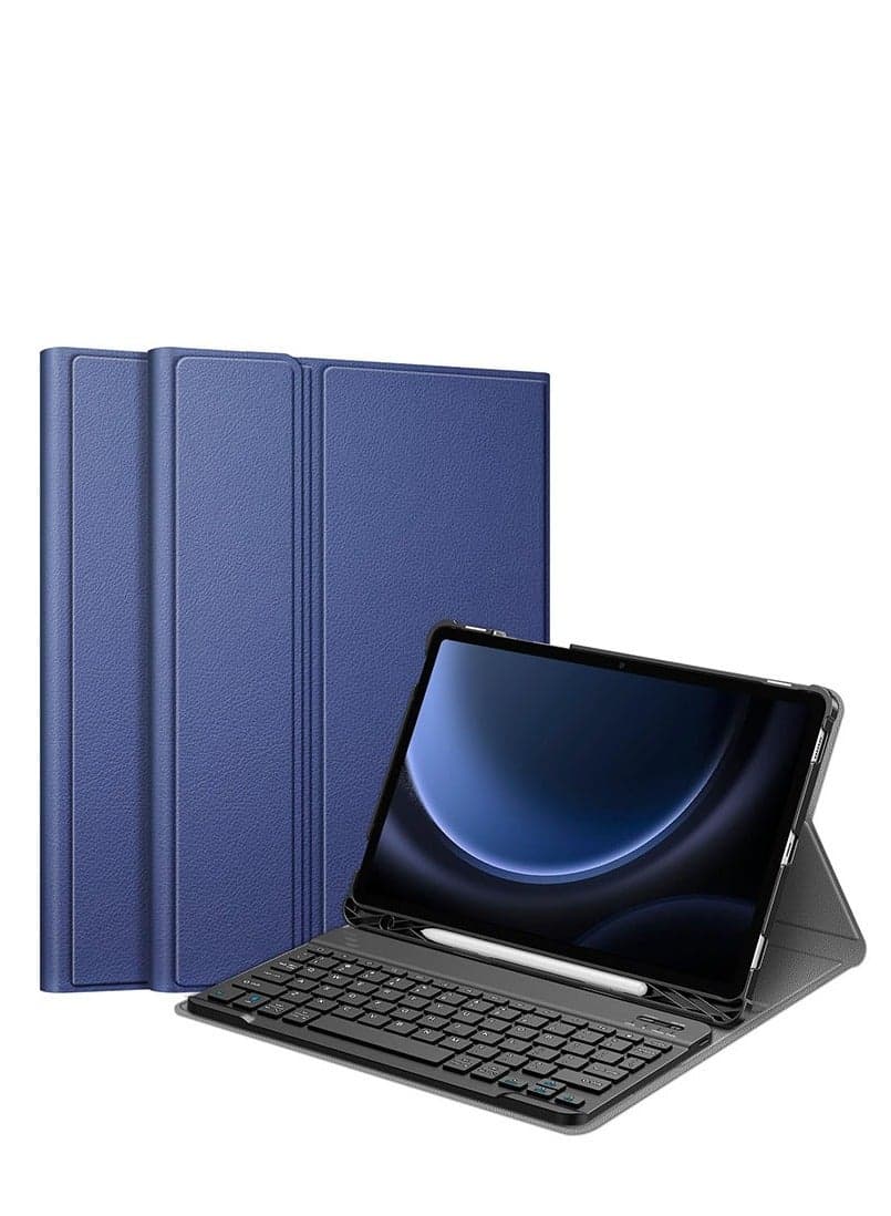 Samsung Galaxy Tab S9/S9FE 11 2023 Keyboard Case, (SM-X510/X516B/X518U/SM-X710/X716B/X718U) Slim Stand Case Bluetooth Wireless Keyboard