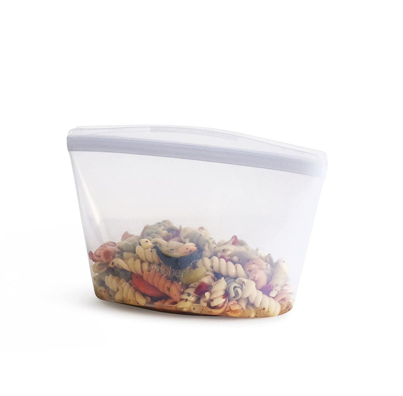 Stasher Premium Silicone Reusable Food Storage Bowl Clear Microwave Sous Vide Dishwasher Oven and Freezer Safe BPA Free Leakfree Ecofriendly 4Cup Bowl