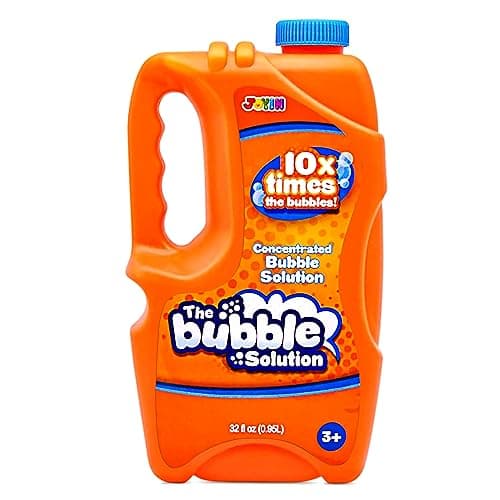 JOYIN 32 oz Bubble Solution Refills Close to 1L 25 Gallon Concentrated Solution for Bubble Machine Wands Blower Easter Orange