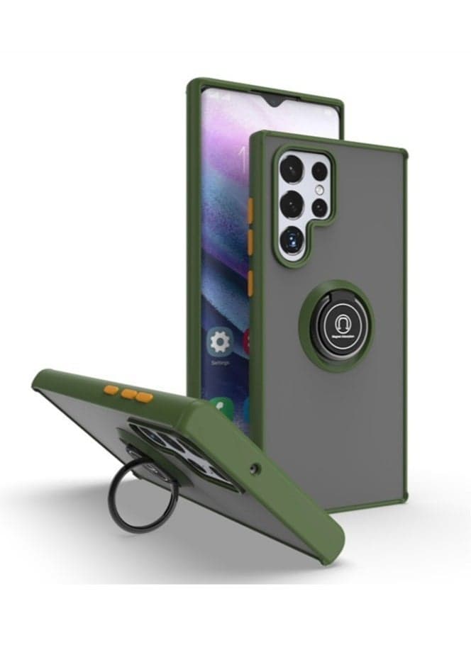Galaxy S22 Plus Luxury TPU Shockproof Ring Holder Kickstand Slim Plated Phone Case Cover