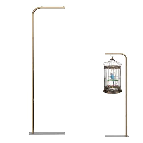 TBTFW 67 Inch High Hanging Bird Cage, Bird Cage Stand, Feeder Stand with Base, Suitable for Hanging Various Types of Birdcages(Weight Limit: Within 35 Pounds)