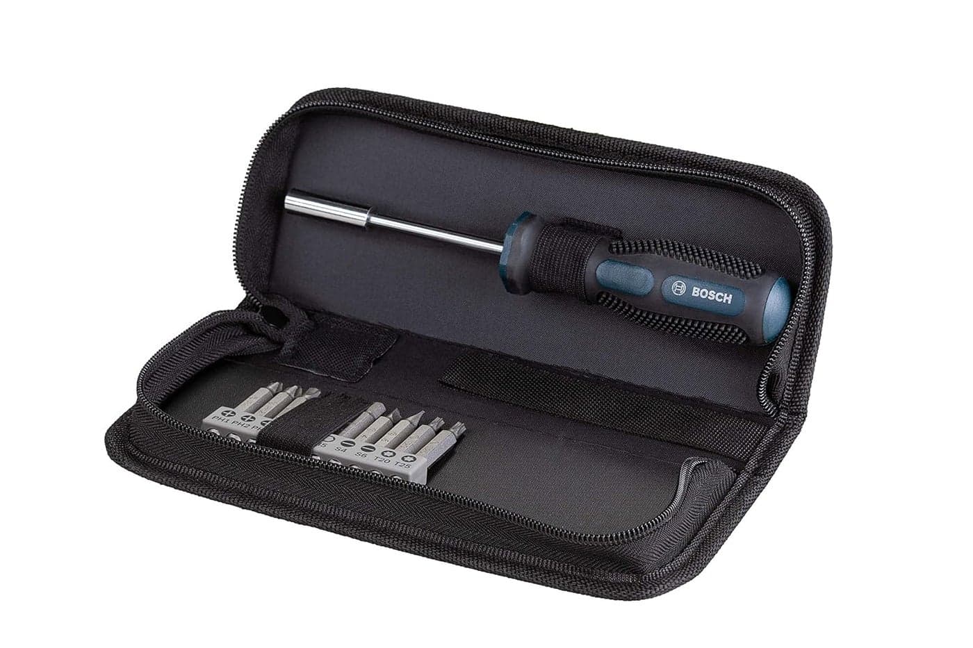 Bosch 2607017540 Canvas Screwdriver Bit Set Blue 11Pieces