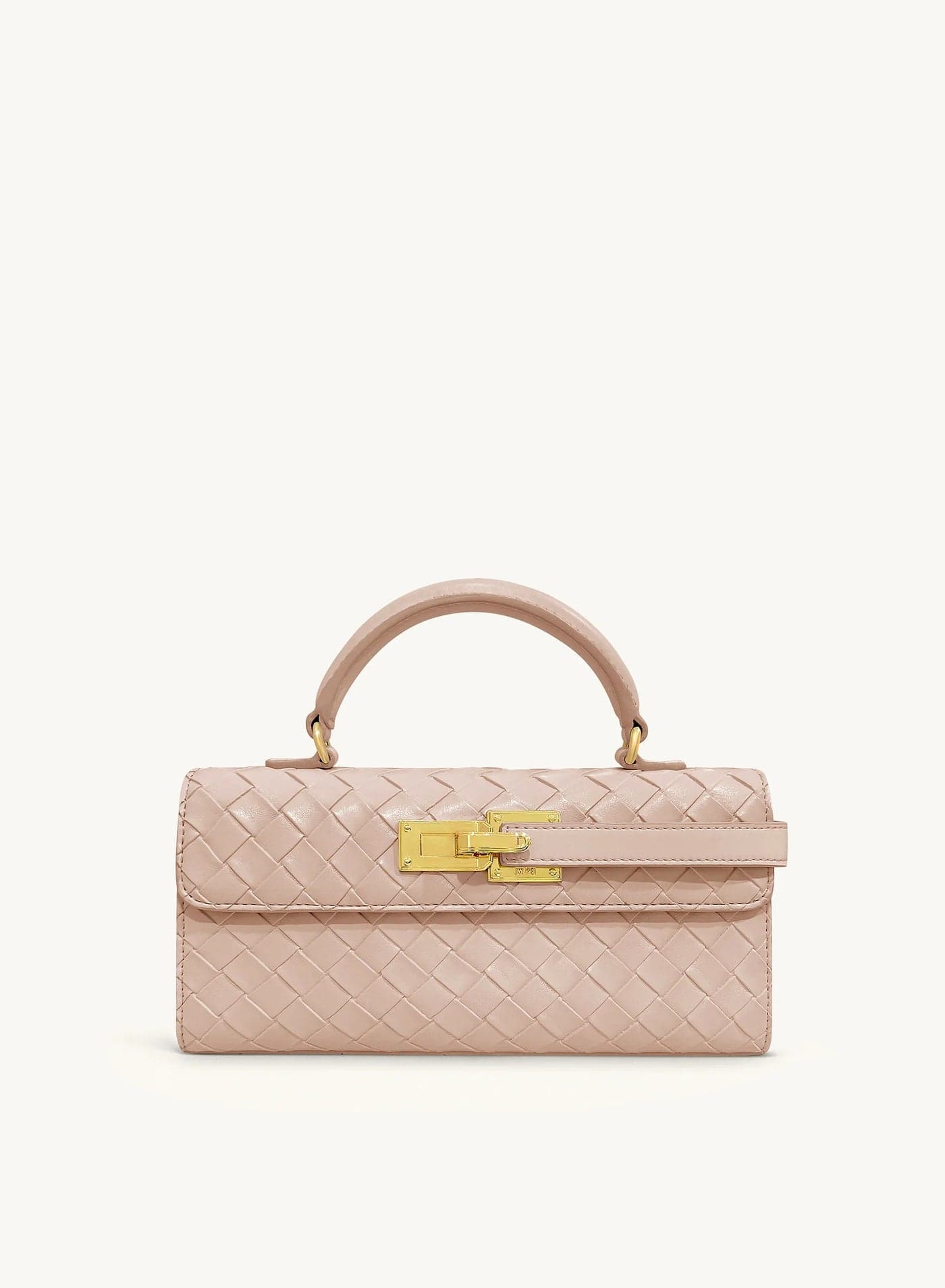 Keyla Weave Texture Top Handle Bag - Pink