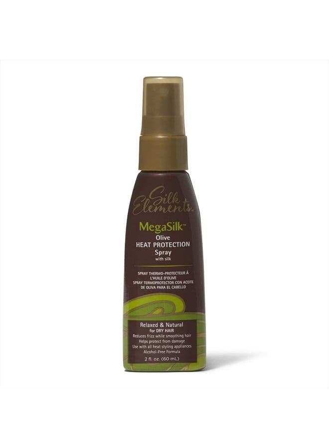 MegaSilk Olive Heat Protection Spray 2.0 Ounce Travel Size