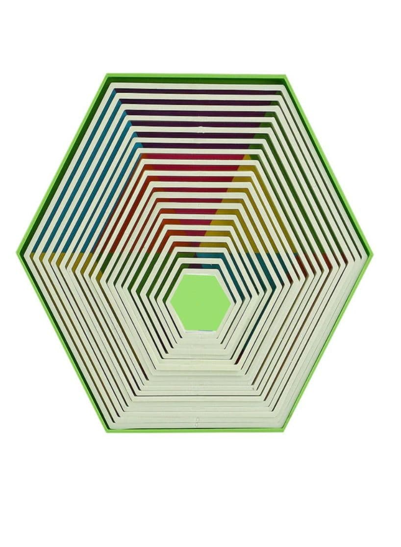 Hexagon Sensory Stress and Anxiety Relief 3D Puzzle Magnetic Fidget Toy for Adults and Kids Green