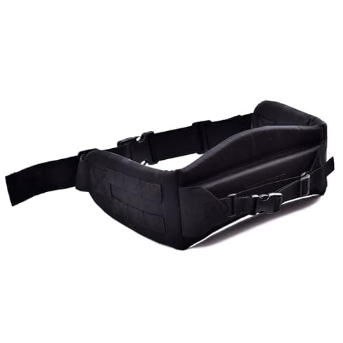 AJSANITY ALICE Kidney Belt for Framed RucksackALICE Pack Kidney Pad with Waist Strap and Frame attaching Belt LC2 Kidney Pad BLACK