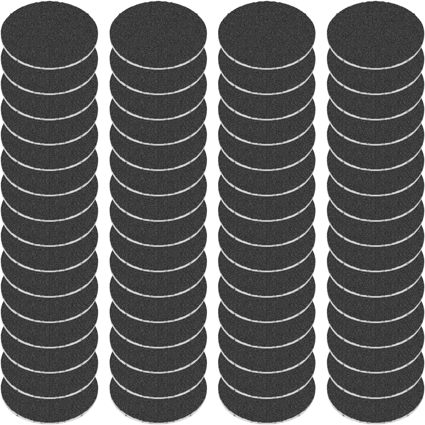 60pcs 100 Grit Fine Sand Replacement Sandpaper Electric Foot Callus Remover Feet Discs Professional Pedicure Foot File for Women Men Dead Dry Hard Skin Calluses