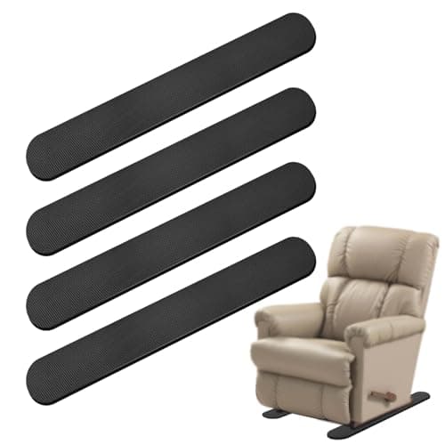 4 PCS 30Inch Non-Slip Furniture Rail Pads for Hardwood Floors and Other Types of Floors, Keeping Recliners, Sofas, Couches, Chairs, and Furniture in Place