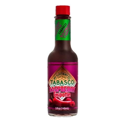 TABASCO Brand Raspberry Chipotle Pepper Sauce, Sweet & Smoky Hot Sauce, Glass Bottle, Vibrant & Fruity Raspberry Hot Sauce, Great for Preparing Fish, Salad Dressing & More, 5 Fl Oz (Pack of 1)