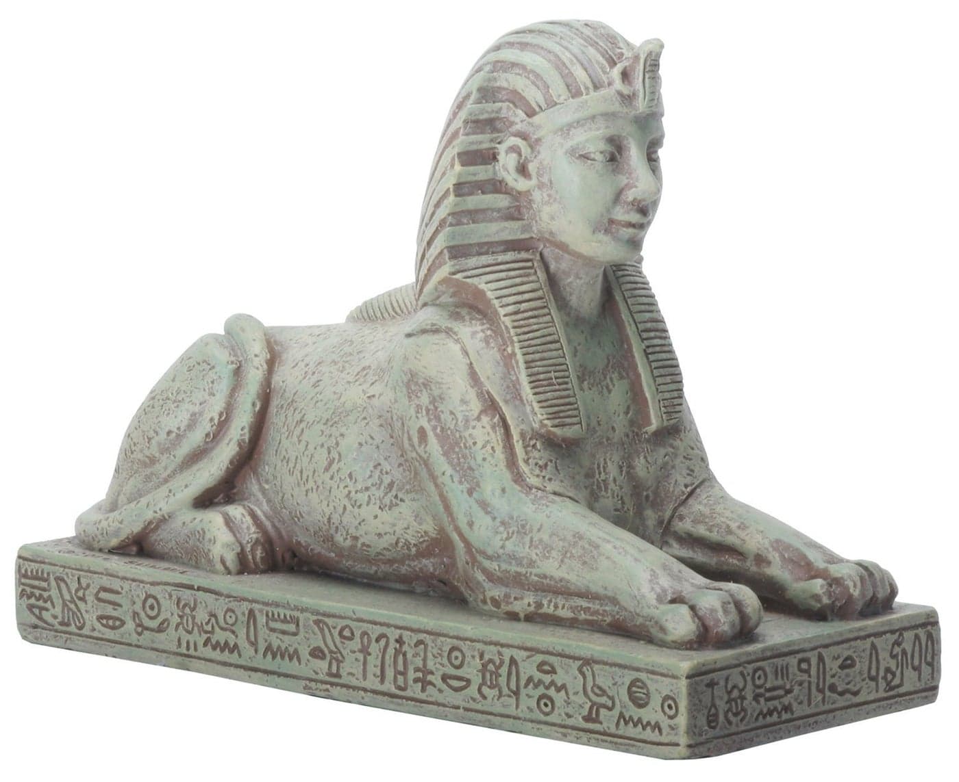 YTC 425 Inch Egyptian Sphinx Statue Figurine with Engravings Multicolor