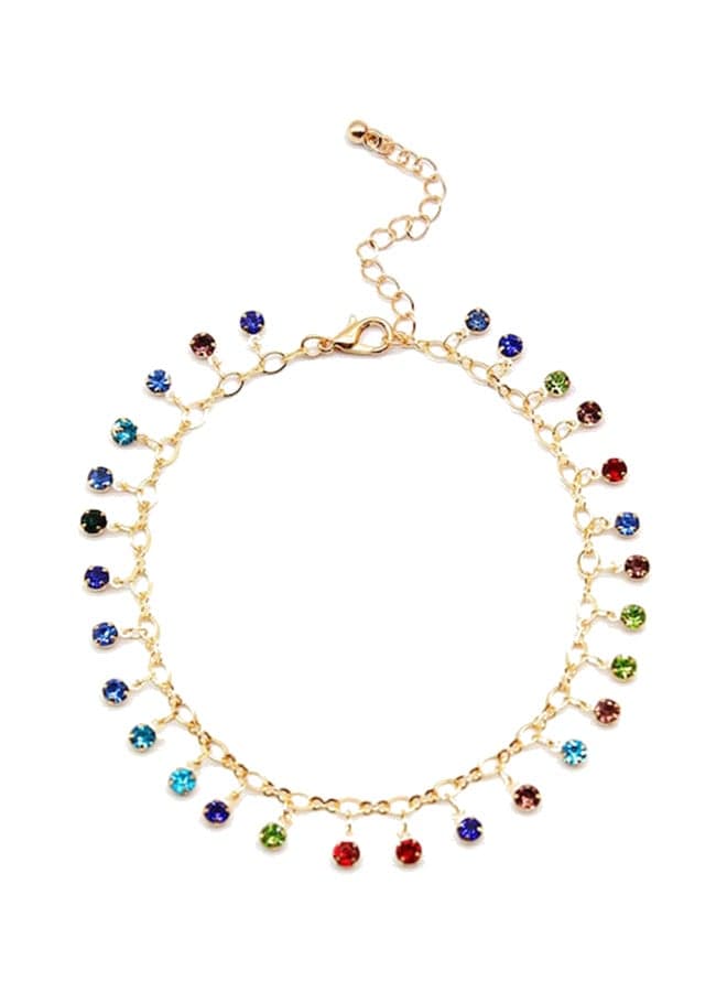 Ladylike Rhinestone Chain Anklet