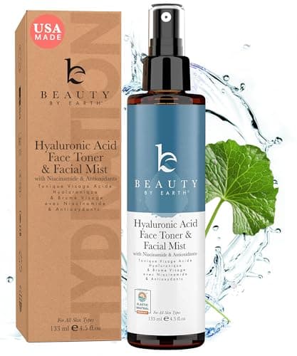 Hyaluronic Acid Toner for Face USA Made with Natural Organic Ingredients Hydrating Toner with Niacinamide Softens and Smoothes Dry Sensitive Skin FragranceFree Skin Care Spray