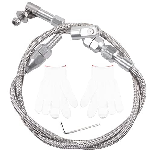 ORAEVY 24 HiTech Universal Throttle Cable Braided Stainless Steel Throttle Cable Kit