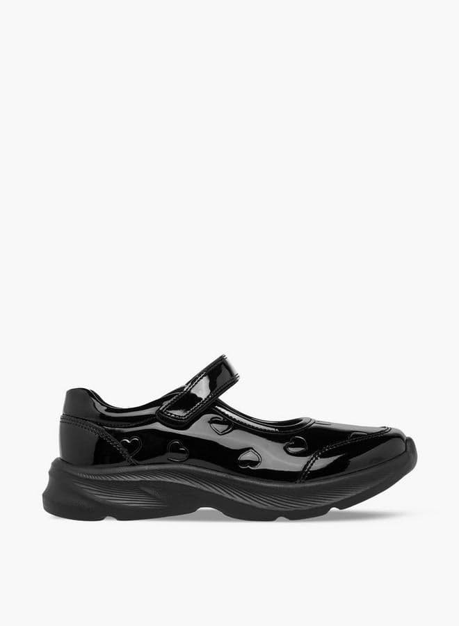 Girls Hook & Loop Mary Jane School Shoes