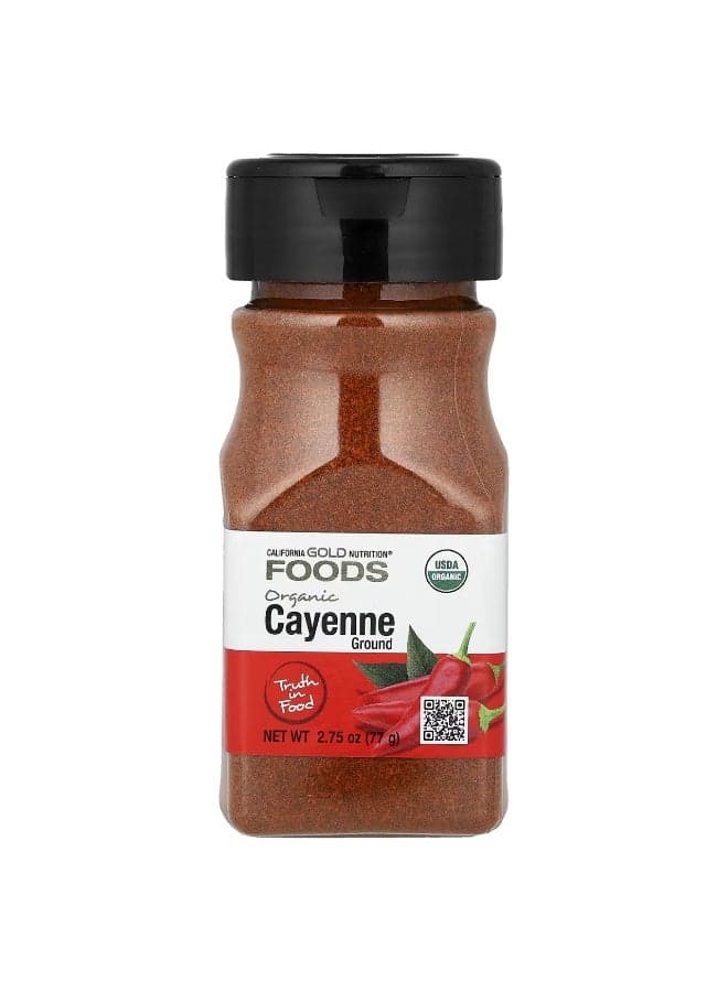 California Gold Nutrition, Foods, Organic Cayenne, 2.75 oz (77 g)