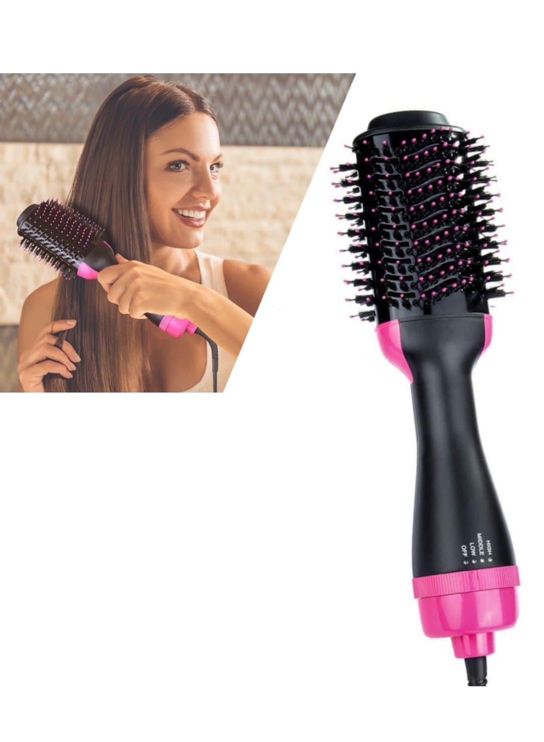 Hair Styler Volumizer With Hair Dryer And Hot Air Brush