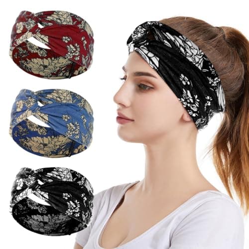 MAYCREATE® Headband for Women, Elastic Hair Bands for Women, Fashion Head Bands for Women Hair Bands, Adjustable Wide Sweat Sports Headbands for Daily, Makeup, Yoga, Fitness (Multi G)